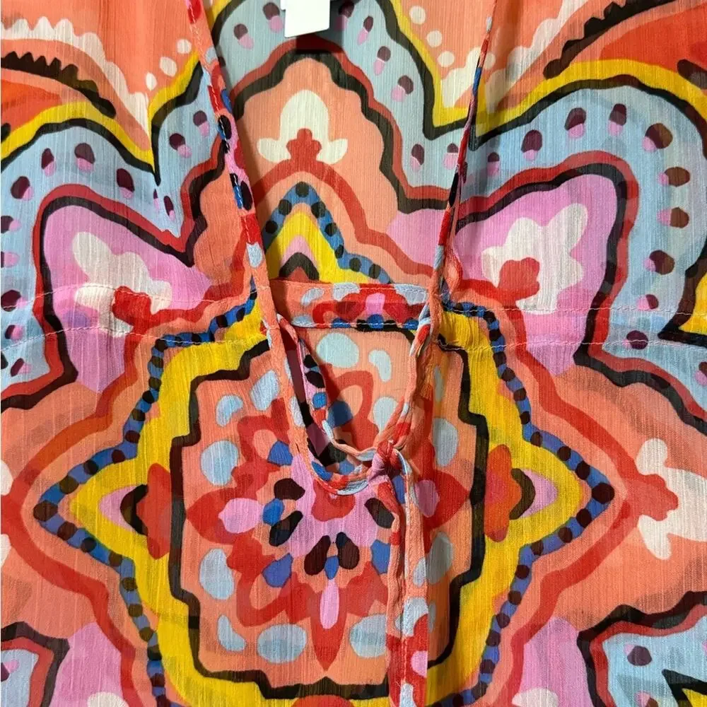 BLEU ROD BEATTIE size large plus size drawstring waist cover up beachwear swim - Picture 3 of 12